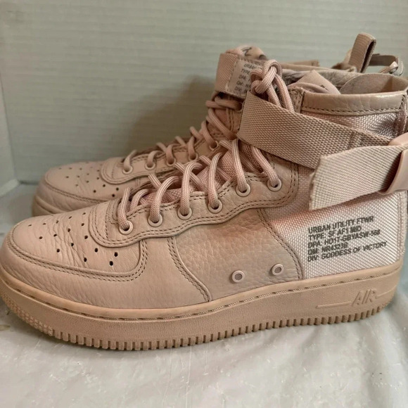 Nike SF Air Force 1 Mid Boys Size 5Y Pale Pink - Picture 4 of 16